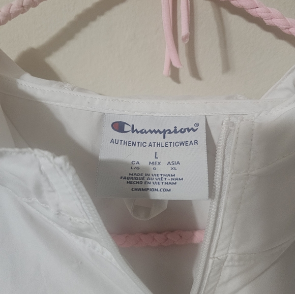 Champion Men's Lrg Windbreaker White - Picture 7 of 8